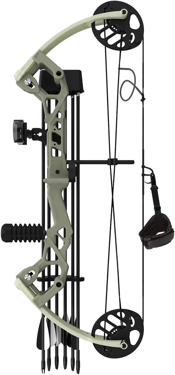 Sanlida Archery Dragon X6 Compound Bow Kit for Youth, Kids & Beginners, Bow and Arrows Set, 19”-28” Draw Length, 15-30 LBS Draw Weight, RH Only