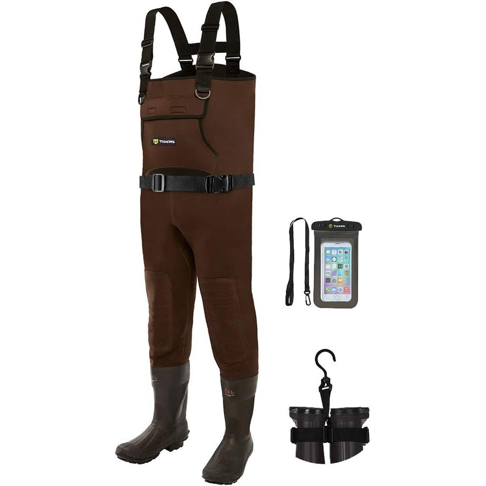 TIDEWE Neoprene Chest Waders for Men, Waterproof Bootfoot for Hunting