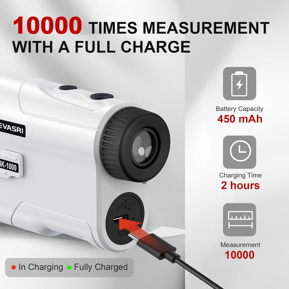 REVASRI Range Finder for Golf, Slope, Pin Lock Vibration 1000Y Rangefinder