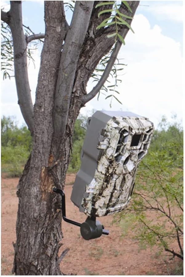 HME Economy Trail Camera Holder with 360-Degree Camera Compact Sturdy Design Easy Installation & Versatile Compatibility