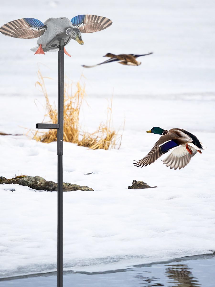 11.3ft Outdoors Ducks Decoy Extension Pole,Hunting Works with Spinning Wing Decoys,Ducks Hunting Accessories,Duck Decoys are not Included