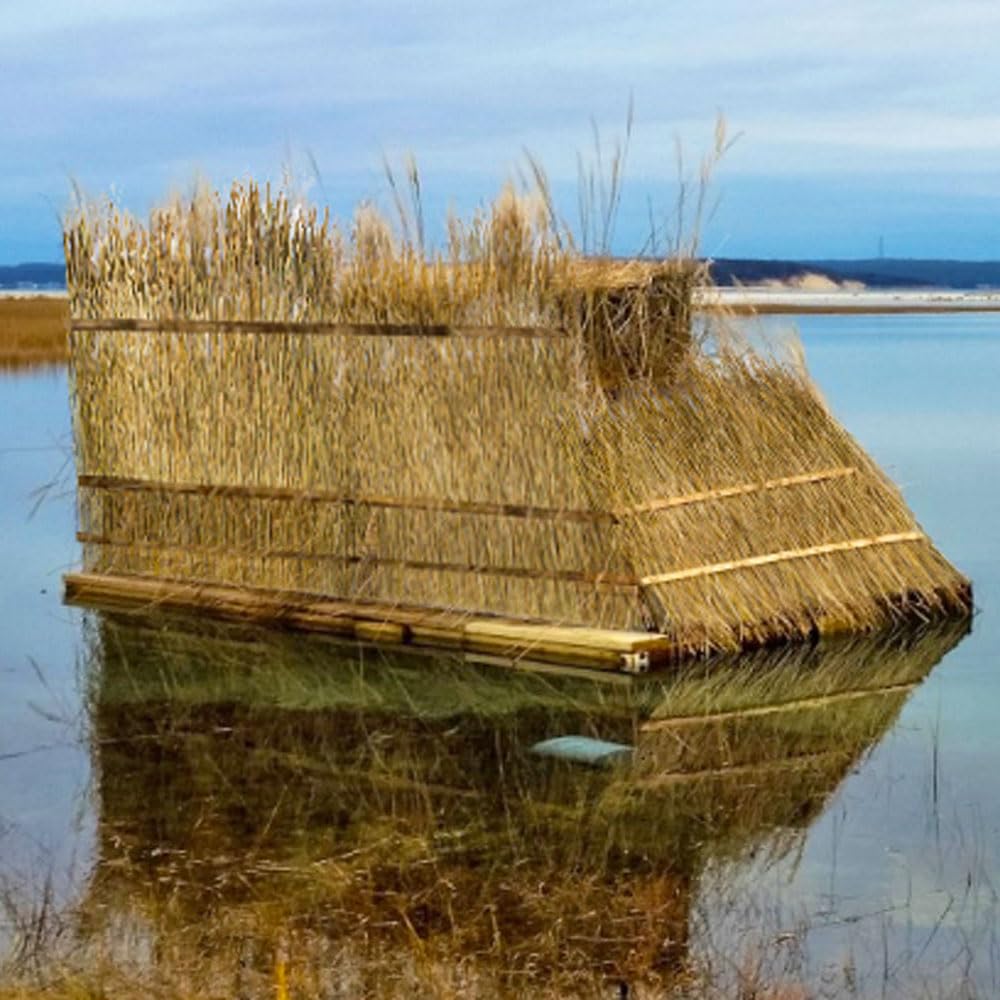 Forever Bamboo Mexican Palm Thatch Roof Runner Roll Duck Blind Grass Tiki Hut Thatch Duck Boat Blinds Palapa Thatch Roofing for Tiki Bar Huts 35 in H x 30 ft L