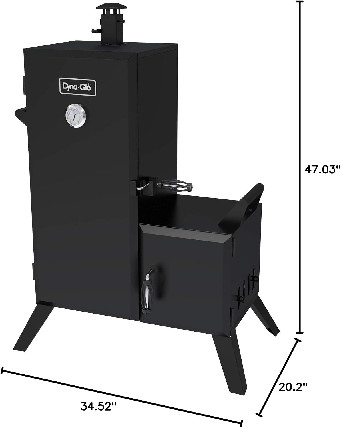 Dyna-Glo DGO1176BDC-D Vertical Offset Charcoal Smoker