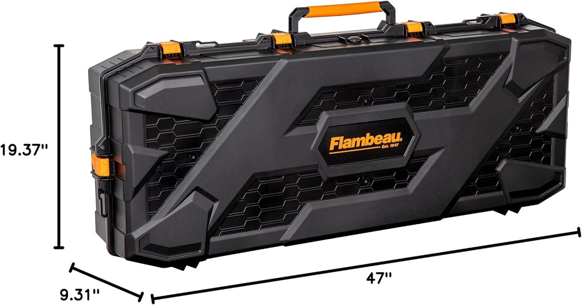 Flambeau Outdoors Formula Bow Case - Features A.B.S. Foamless Bow Security System, Free-Floats Critical Precision Components, Fits 43" Overall Length Bows, Black