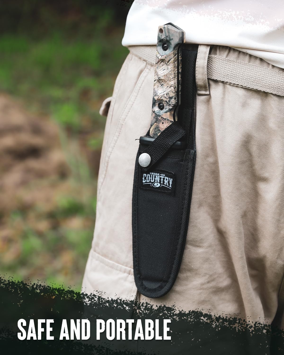 MOSSY OAK Fixed Blade Hunting Knife Set - 2 Piece, Sheath Included