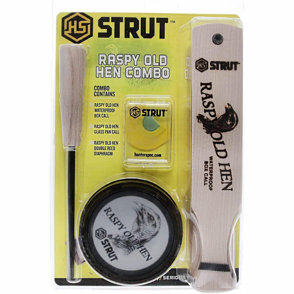 Hunters Specialties Raspy Old Hen Combo Kit - Turkey Game Calls Combo Pack - Wide Range of Turkey Sounds