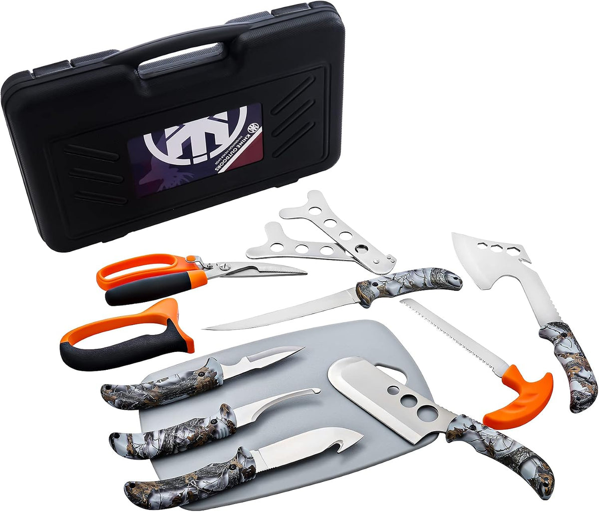 KNINE OUTDOORS Hunting Deer Knife Set Field Dressing Kit