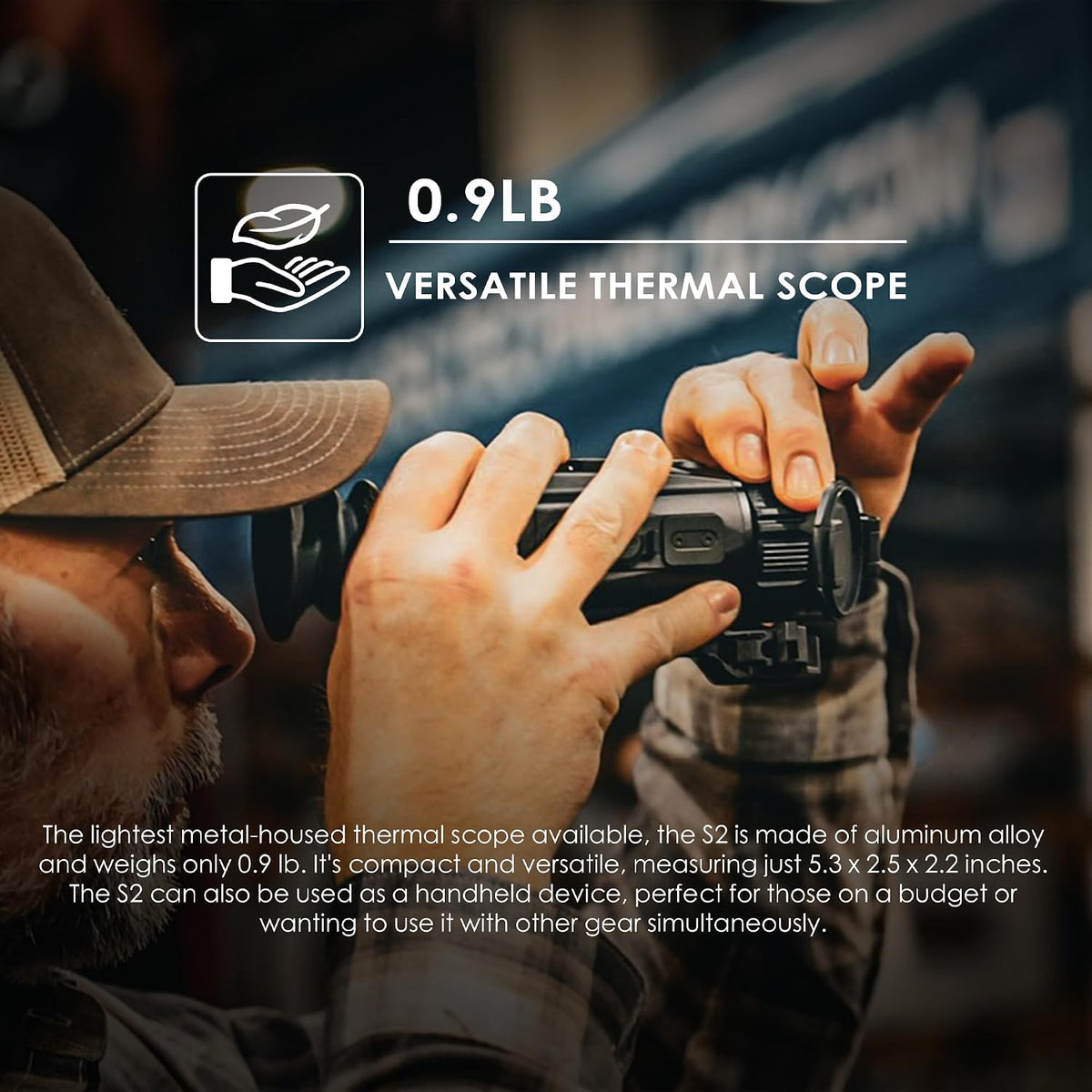 RIX Storm S2 256x192 Thermal Scope, 25mm Lens for Hunting