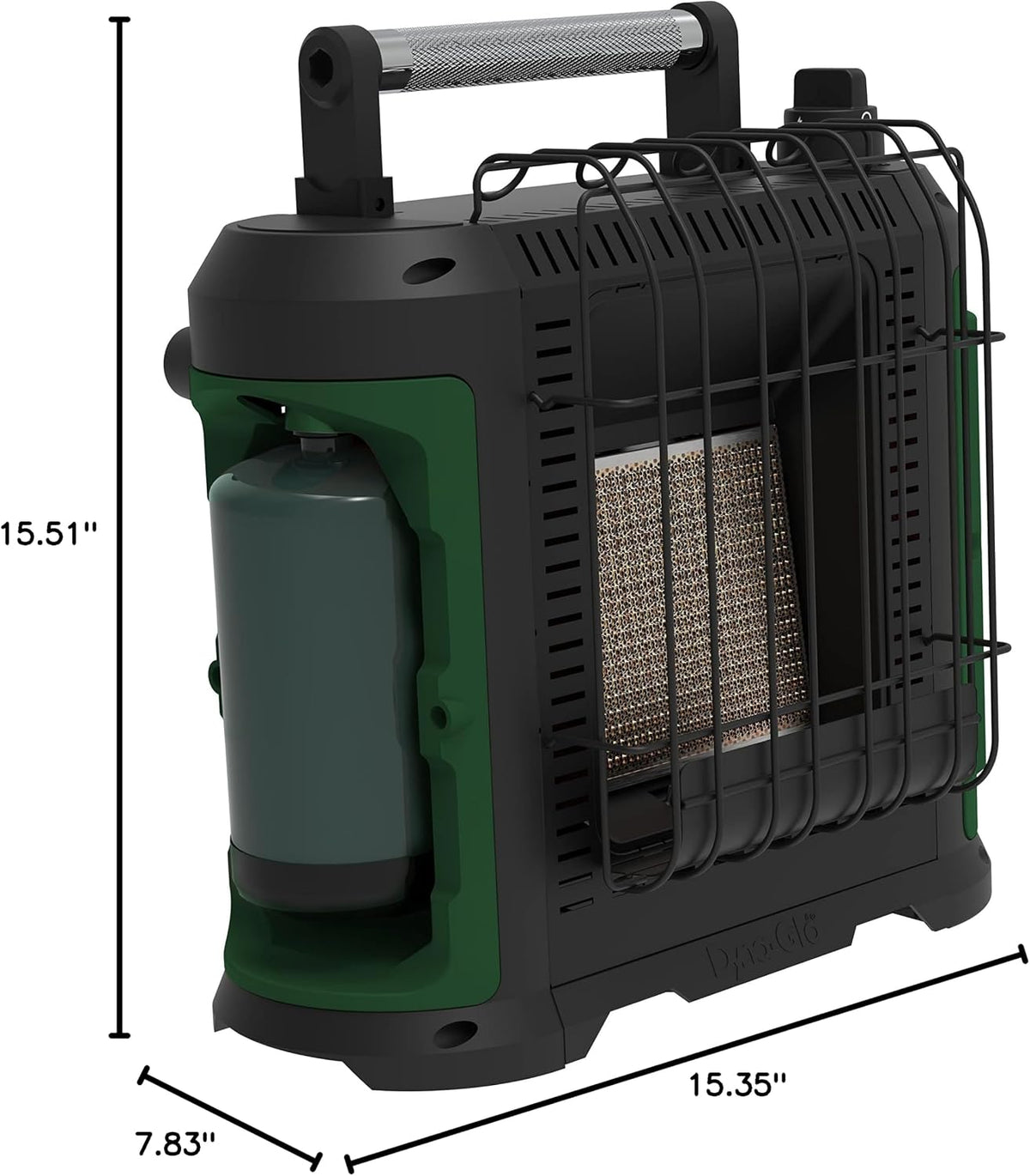 Dyna-Glo 10K BTU Grab N Go Portable Propane Heater - Green