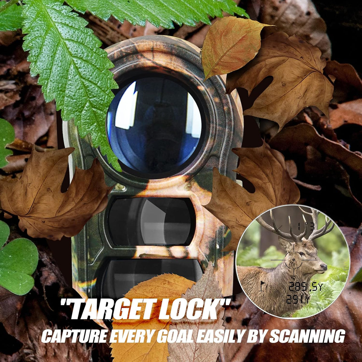 REVASRI Hunting Laser Rangefinder with Rechargeable Battery 1000 Yards Hunting Range Finder with Target Acquisition Technology Easy-to-Use Clear Accurate Rangefinders for Hunters