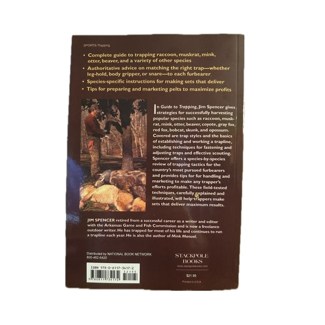 Guide to Trapping Book 208 Pages by Jim Spencer