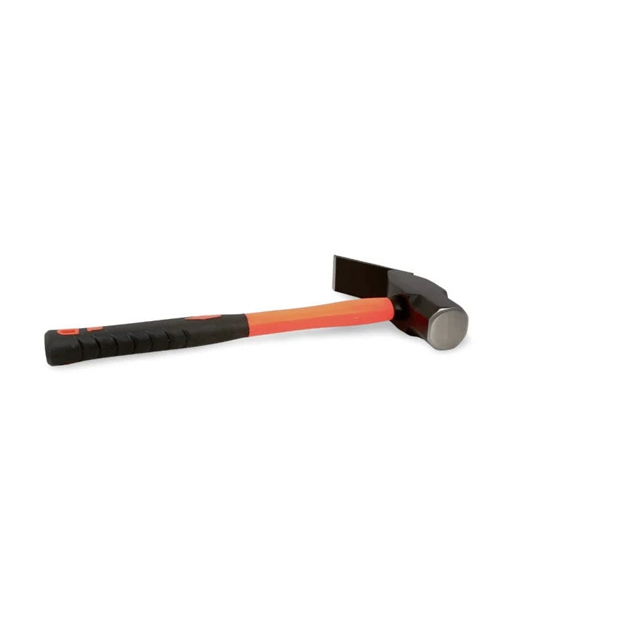 Sod Buster trapping hammer with an orange handle, black grip, and combination hammer and digging head