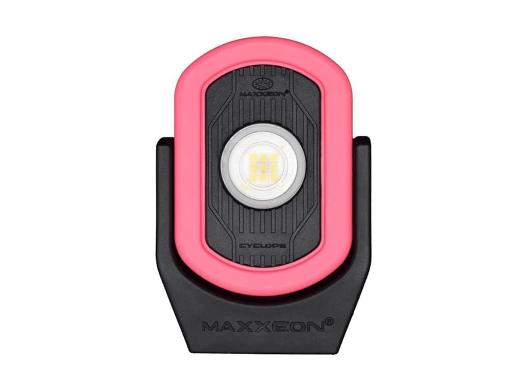 MAXXEON MXN00810 WorkStar Cyclops, USB-C Rechargeable LED Inspection Light, Red, (Pack of 1)