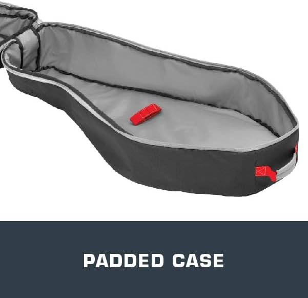 Allen Company Titan Krait Crossbow Case (37"x19.5") Fits Most Narrow Width Bows - Gray/Red - Padded Case - Carry Handle, Backpack Straps - 2 Oversized Pockets for Bolts, Quivers - Crossbow Accessories