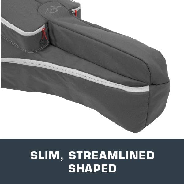 Allen Company Titan Krait Crossbow Case (37"x19.5") Fits Most Narrow Width Bows - Gray/Red - Padded Case - Carry Handle, Backpack Straps - 2 Oversized Pockets for Bolts, Quivers - Crossbow Accessories