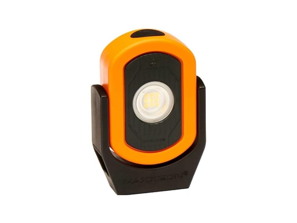 MAXXEON MXN00810 WorkStar Cyclops, USB-C Rechargeable LED Inspection Light, Red, (Pack of 1)