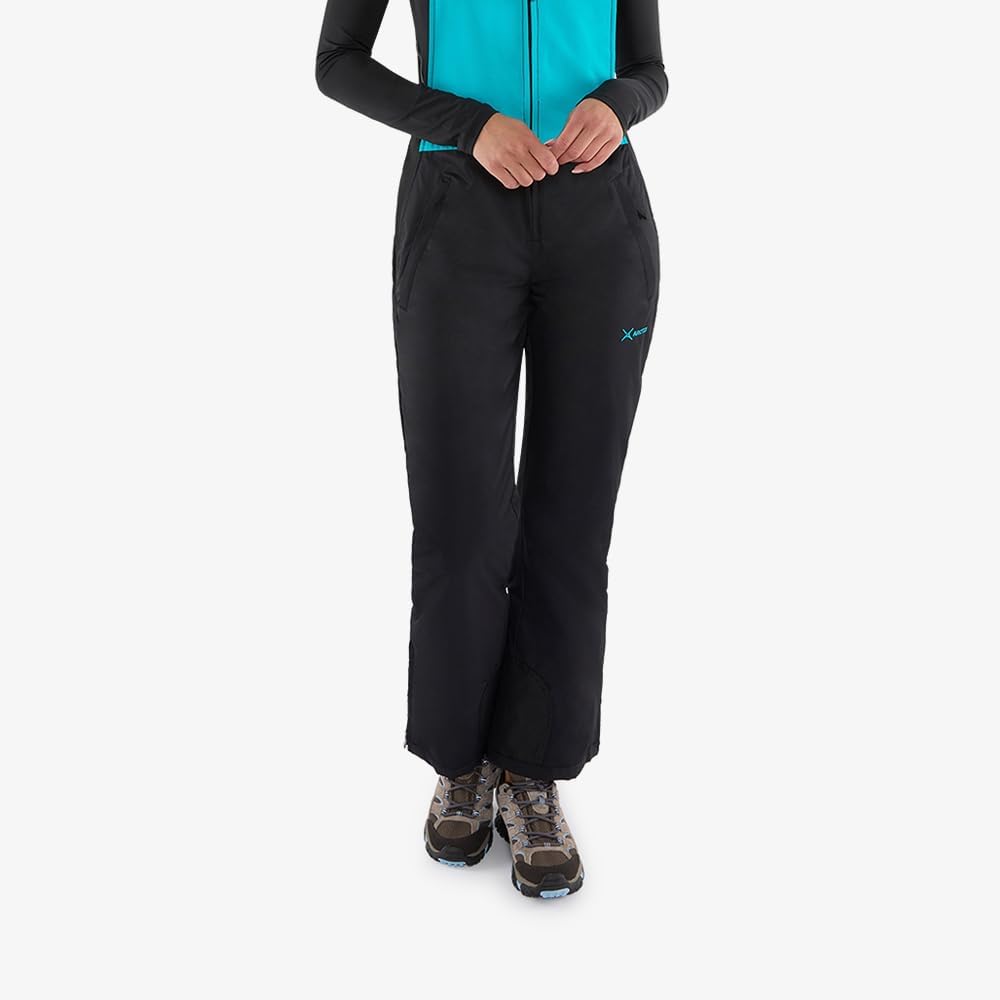 Arctix Women's Essential Insulated Ski Bibs, Water Resistant Snow Pants for Skiing & Snowboarding