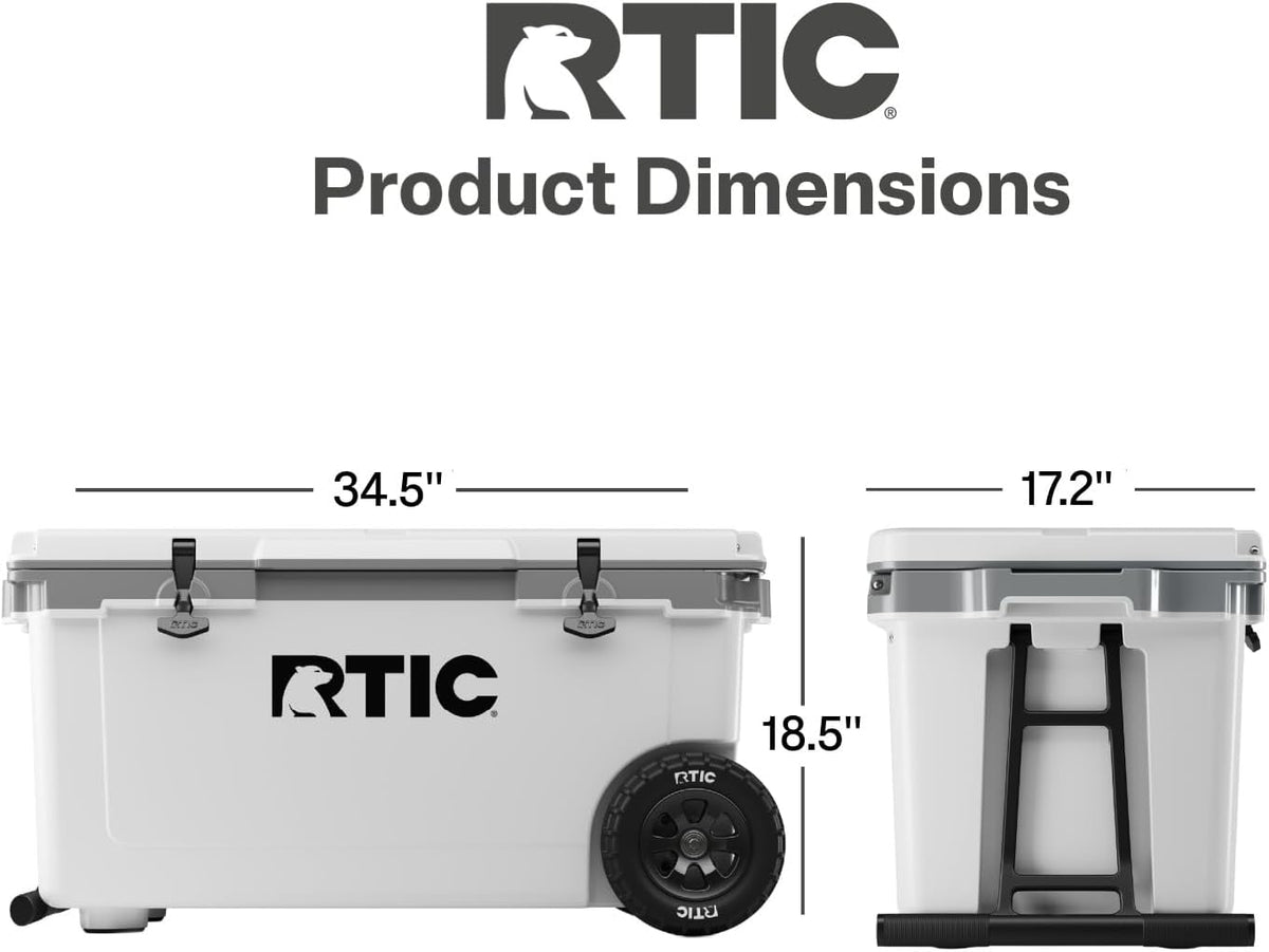 RTIC 72 QT Ultra-Light Wheeled Hard Cooler