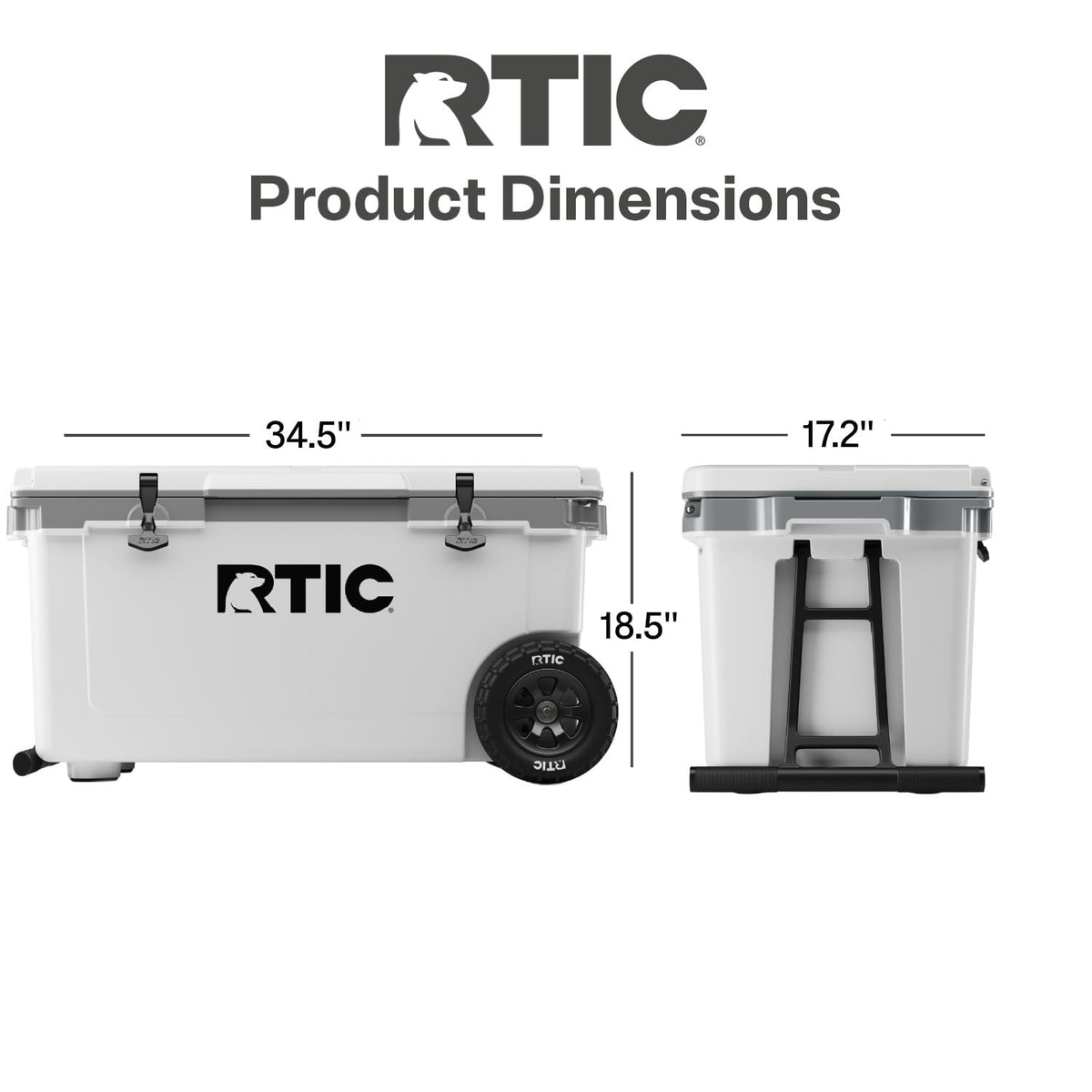 RTIC 72 QT Ultra-Light Wheeled Hard Cooler