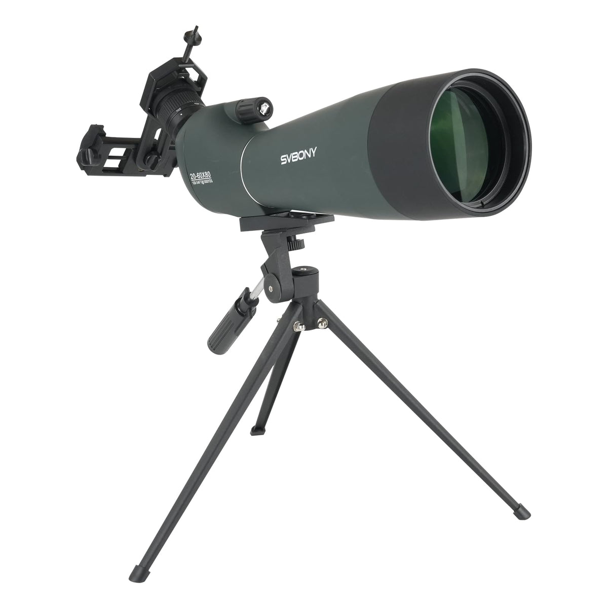 SVBONY SV28 Spotting Scope, Angled 25-75x70 with Tripod for Target Shooting