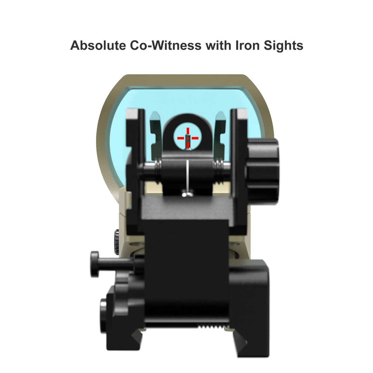 Feyachi Reflex Sight, Multiple Reticle System Red Dot Sight with Picatinny Rail Mount, Absolute Co-Witness