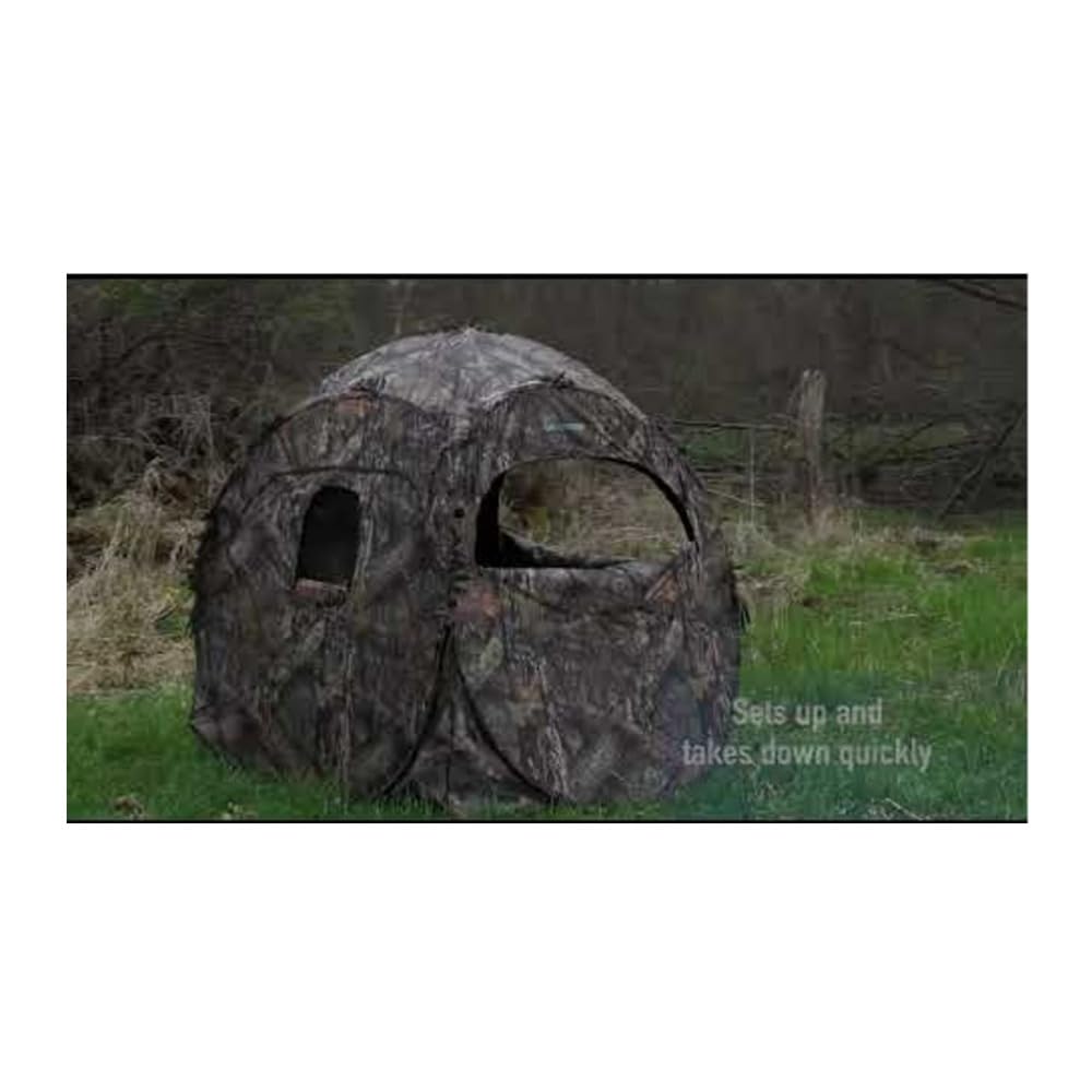 Ameristep Doghouse Run & Gun Hunting Blind | Lightweight 2 Person Ground Blind in Mossy Oak Break-Up Country, One Size