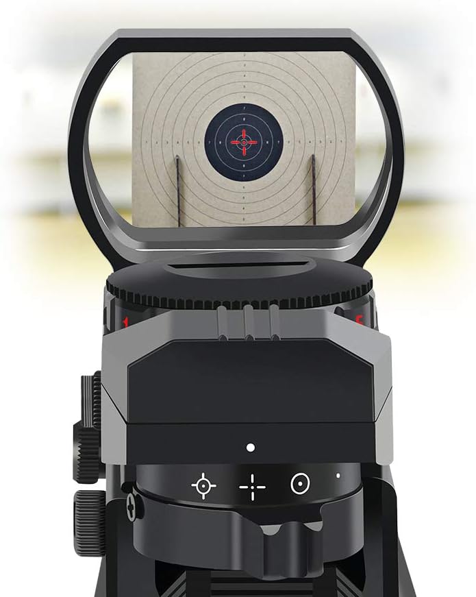 Feyachi Reflex Sight - Adjustable Reticle (4 Styles) Both Red and Green in one Sight!
