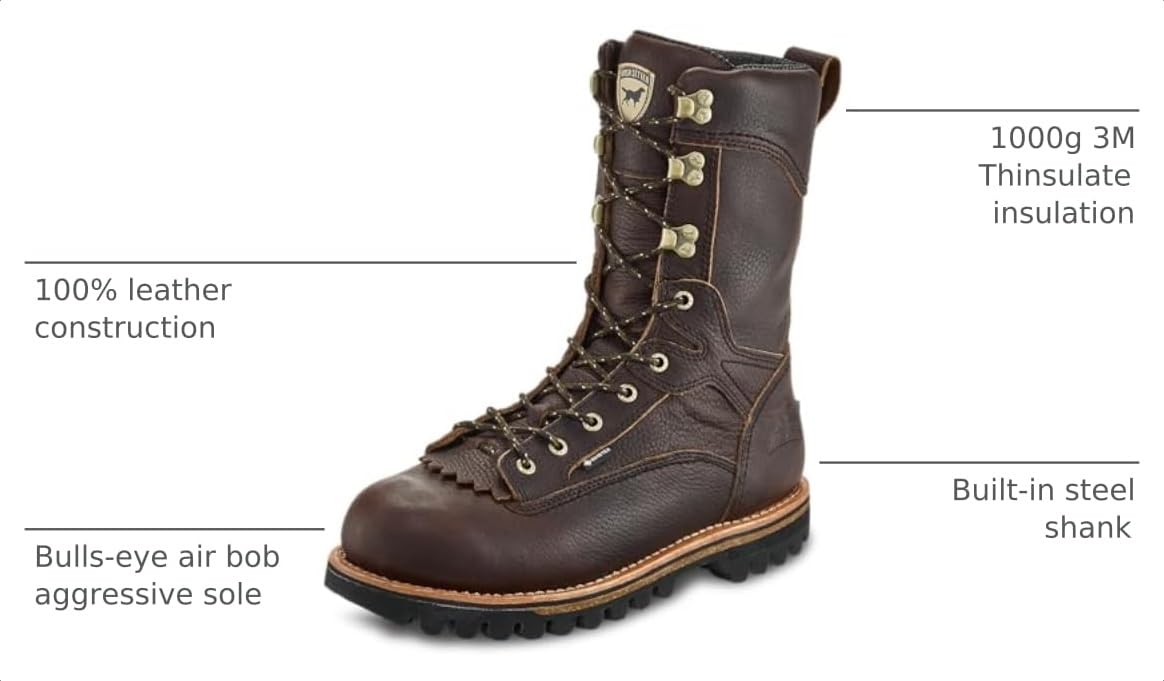 Irish Setter Elk Tracker 12" Mens Hunting Boot