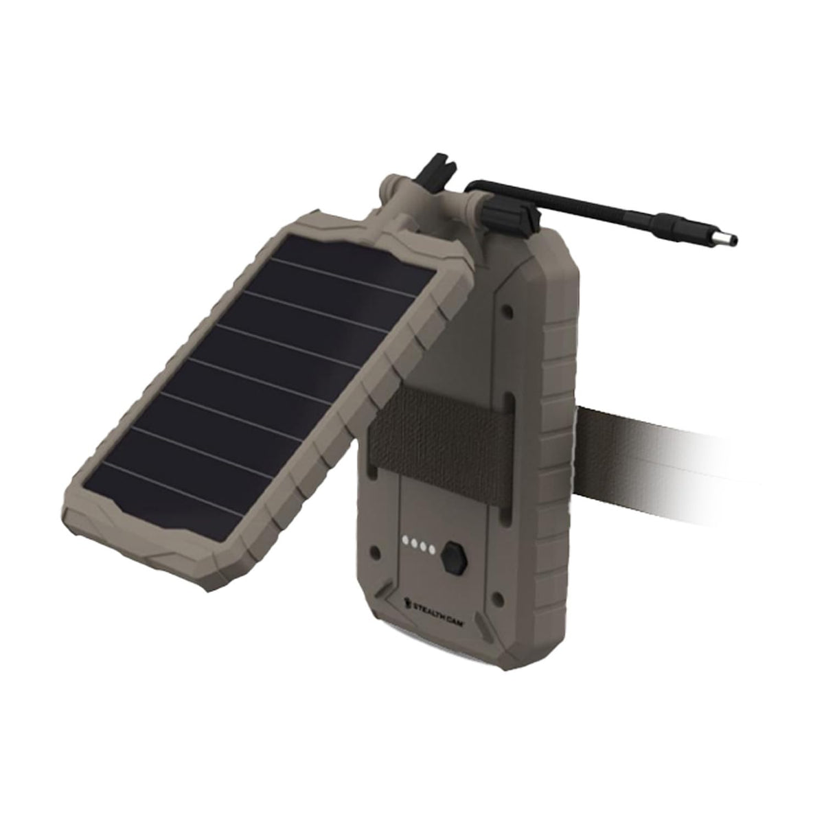 Stealth CAM Sol-Pak Solar Battery Pack, 12V Solar Power Panel, Compatible