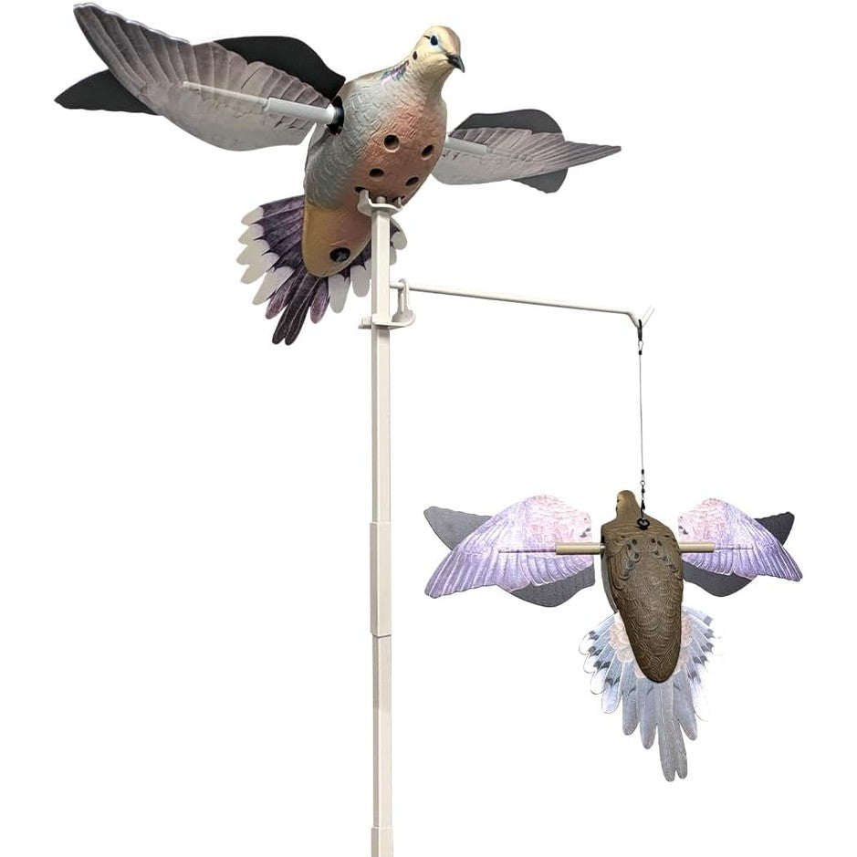 Avian-X PowerFlight Spinning Wing Dove Life-Size Motion Decoy - Durable Weather-Resistant Realistic Lifelike Hunting Decoy with Mounting Stake & Carry Bag Included