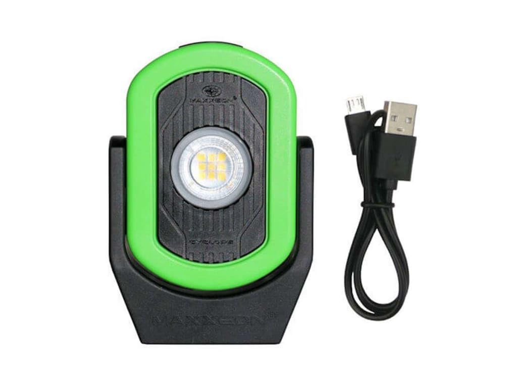 MAXXEON MXN00810 WorkStar Cyclops, USB-C Rechargeable LED Inspection Light, Red, (Pack of 1)