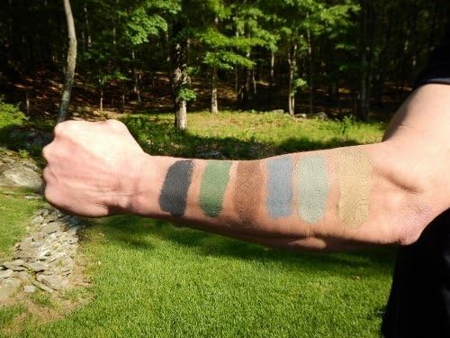 Carbomask 1 oz. Three-Pack Camo Facepaint. No grease. No glare. Easy to remove.