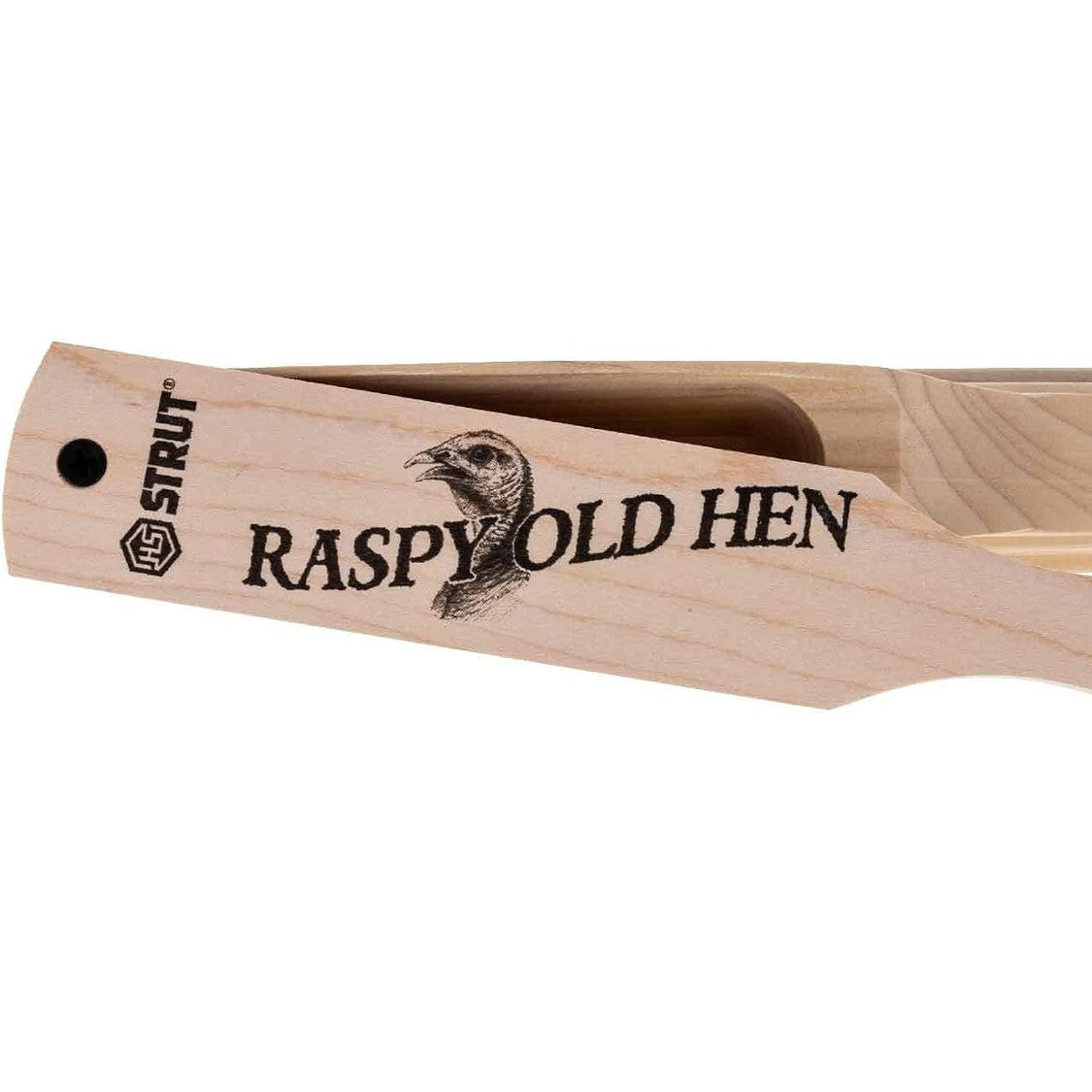 Hunters Specialties Raspy Old Hen Box Call - Native Hardwood Construction Wide Range of Realistic Turkey Sounds