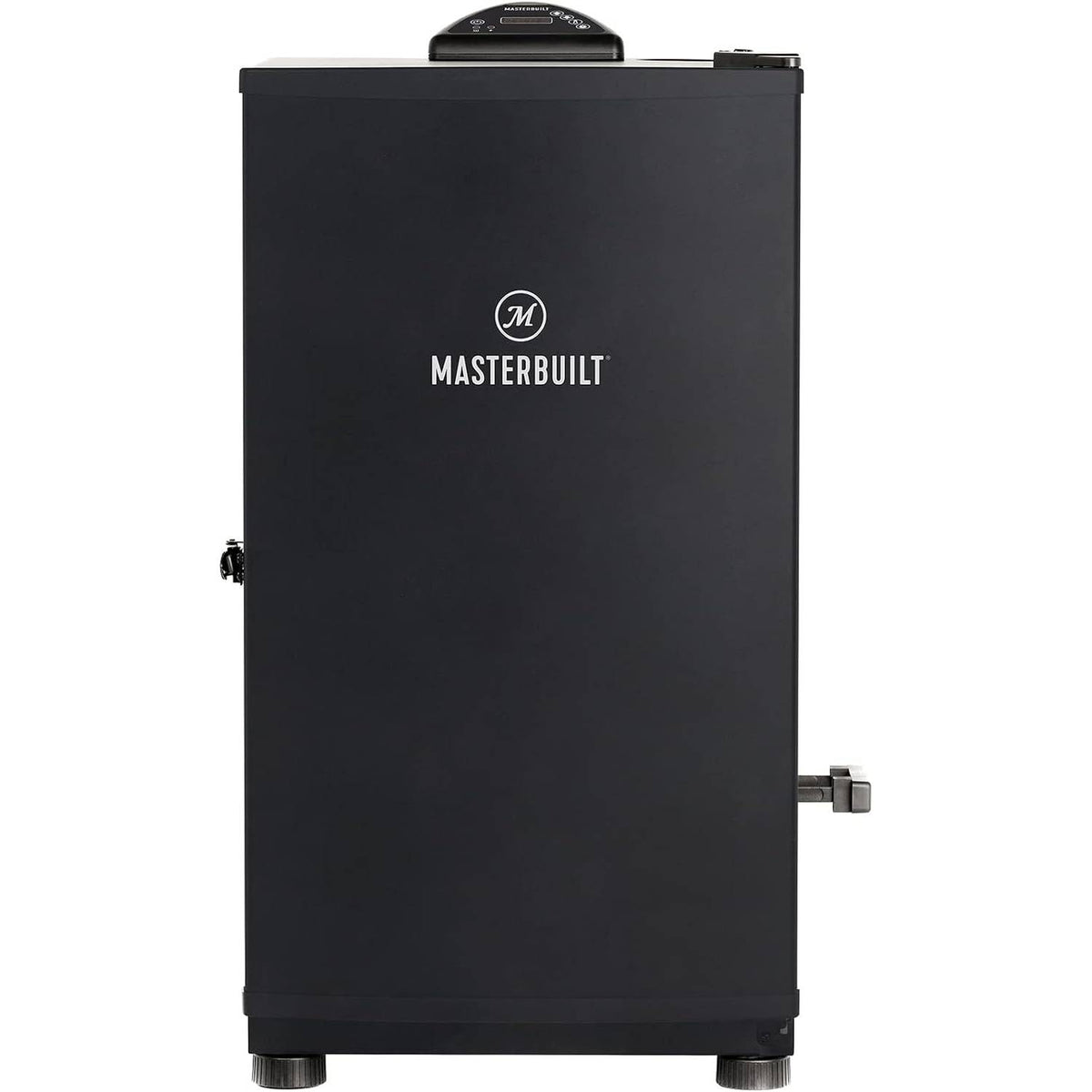Masterbuilt® 30-inch Digital Electric Vertical BBQ Smoker with Side Wood Chip Loader, Chrome Racks and 710 Cooking Square Inches in Black, Model MB20071117