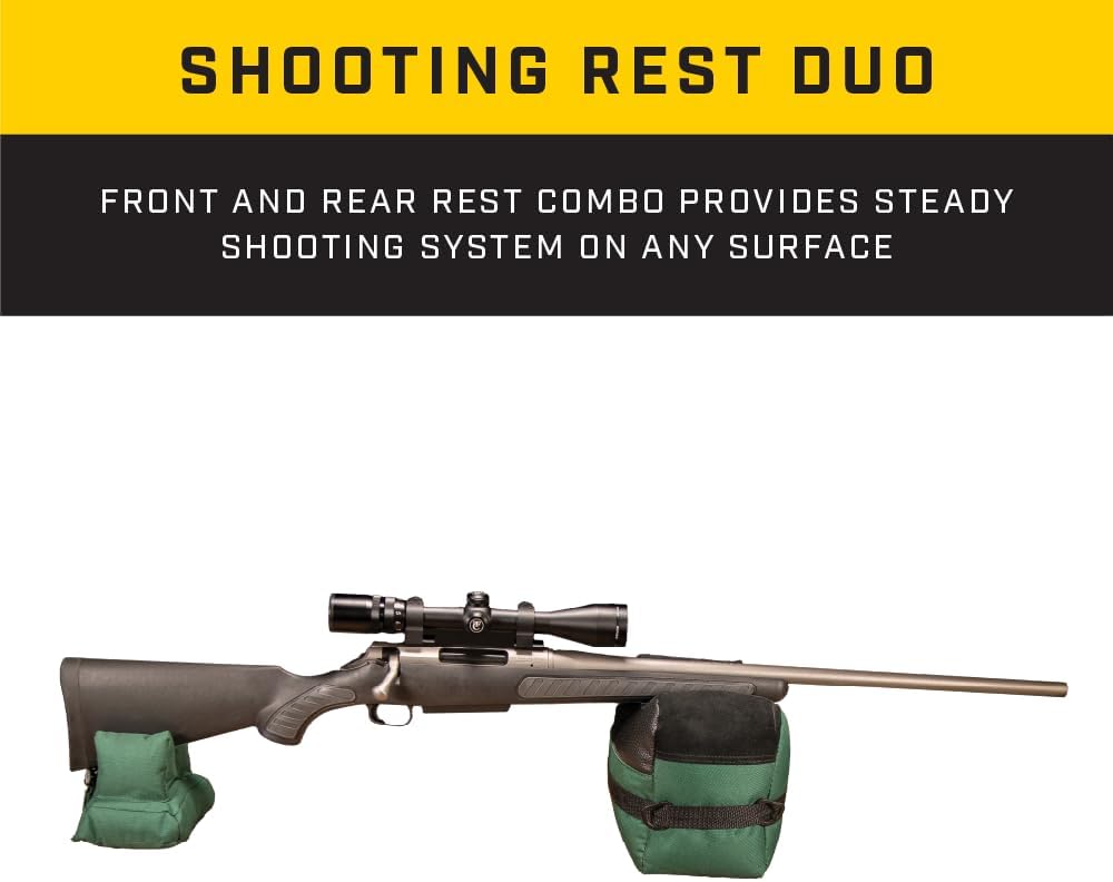 Caldwell Deadshot Shooting Rest with Front and Rear Rests, Water Resistant, for Range, Shooting, and Hunting