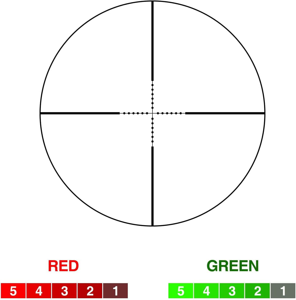 CVLIFE 3-9x40 Rifle Scope, Red & Green Illuminated Optical Riflescope, 1 inch Tube Scope for Hunting with Mounts