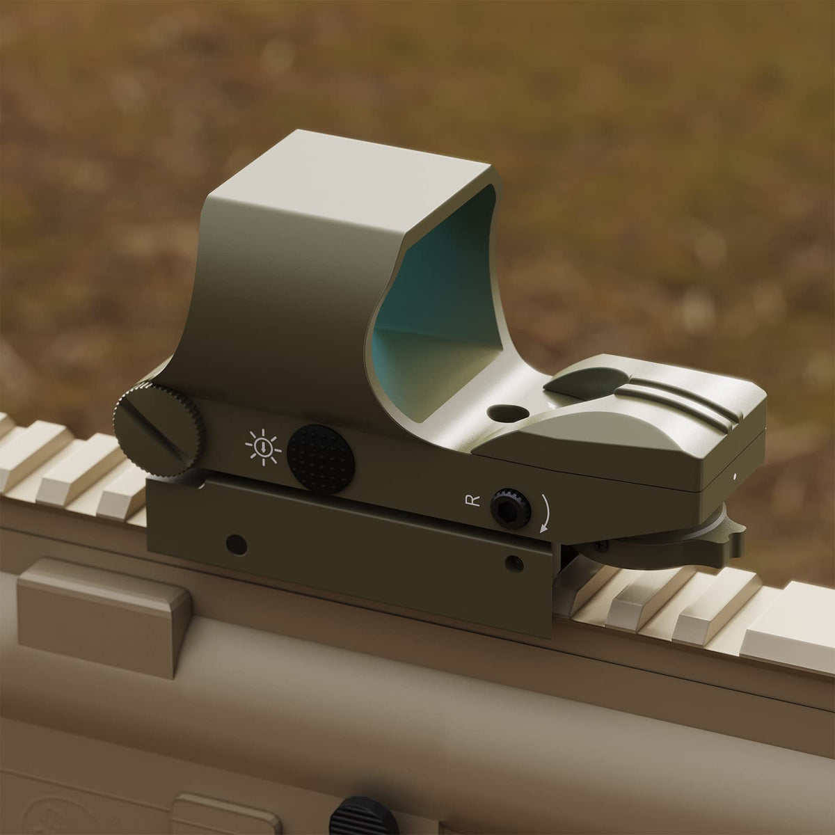 Feyachi Reflex Sight, Multiple Reticle System Red Dot Sight with Picatinny Rail Mount, Absolute Co-Witness