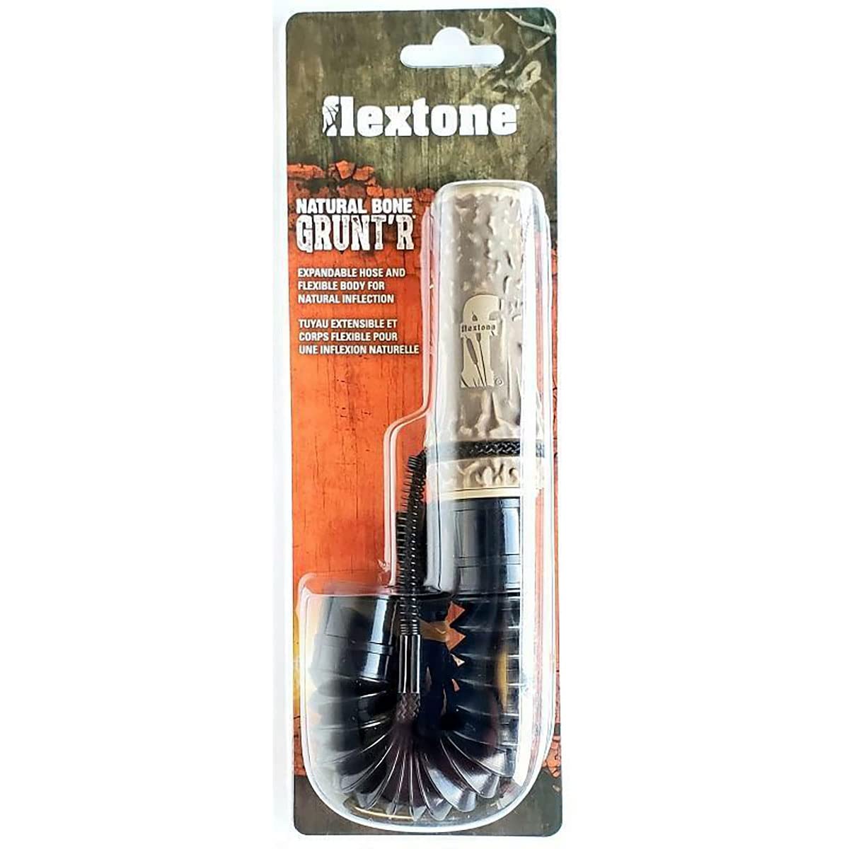 Flextone Hunting Realistic Mature & Young Buck Sounds Natural Bone Grunt’R Easy To Use Whitetail Deer Game Call