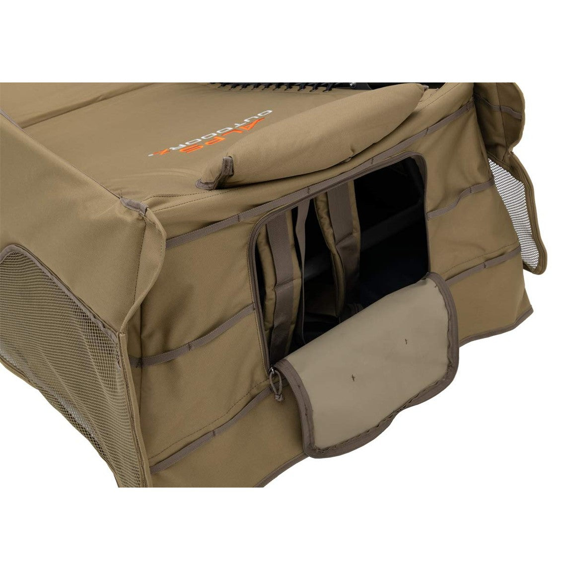 ALPS OutdoorZ Legend Layout Blind - Hunting Blind, Zero-Gravity Chair Design, Waterproof Floor, Mesh Face Screen, Rear Zippered Door, and Backpack Carry Straps with Optional Snow Cover Accessory