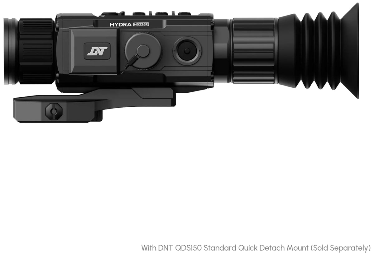 DNT Optics Hydra-LRF Multi-Function Thermal Scope with Laser Rangefinder and Ballistic Calculator - Standalone Scope, Clip-On, Handheld Monocular