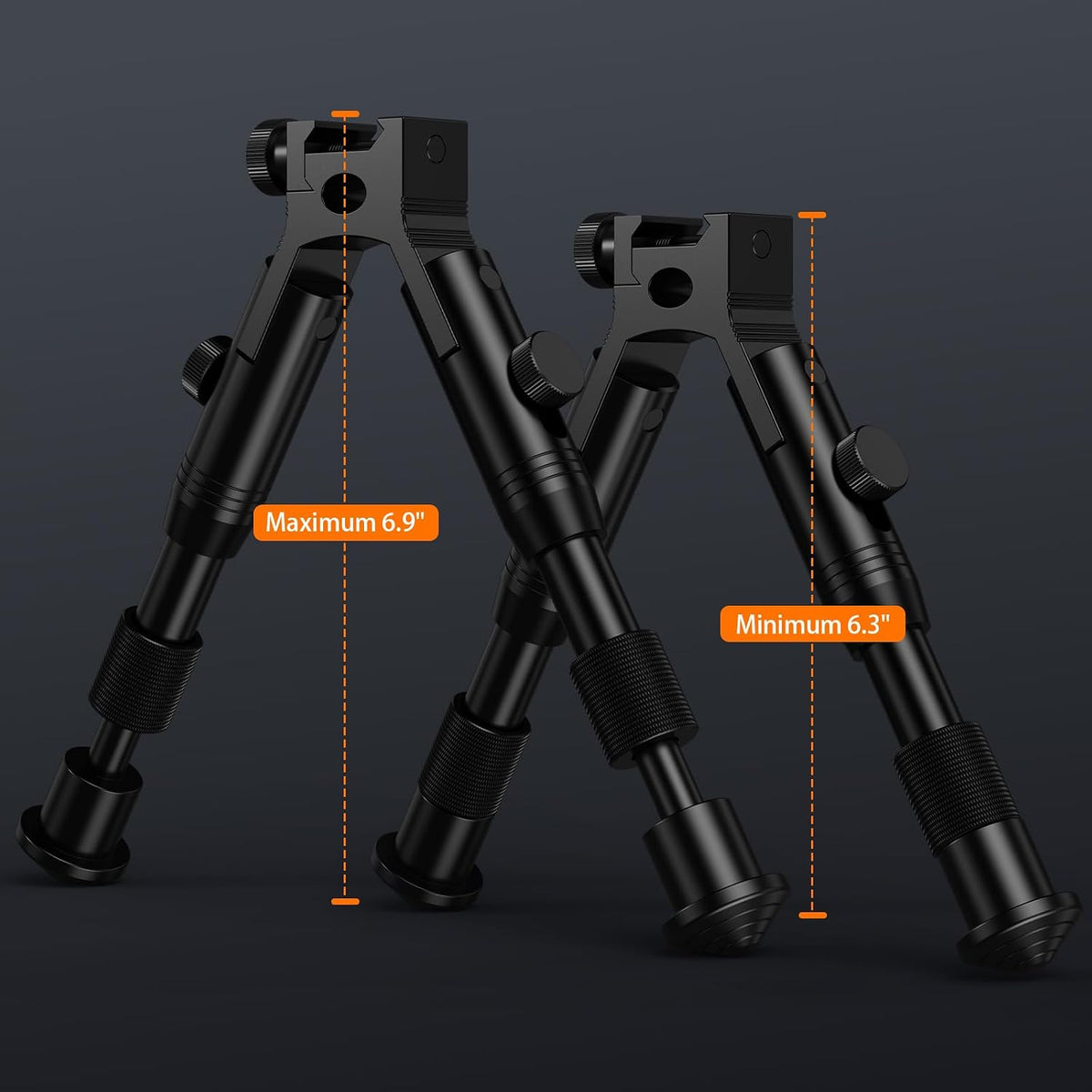 Twod Tactical Rifle Bipod -Adjustable Rifle Bipod Picatinny Rail
