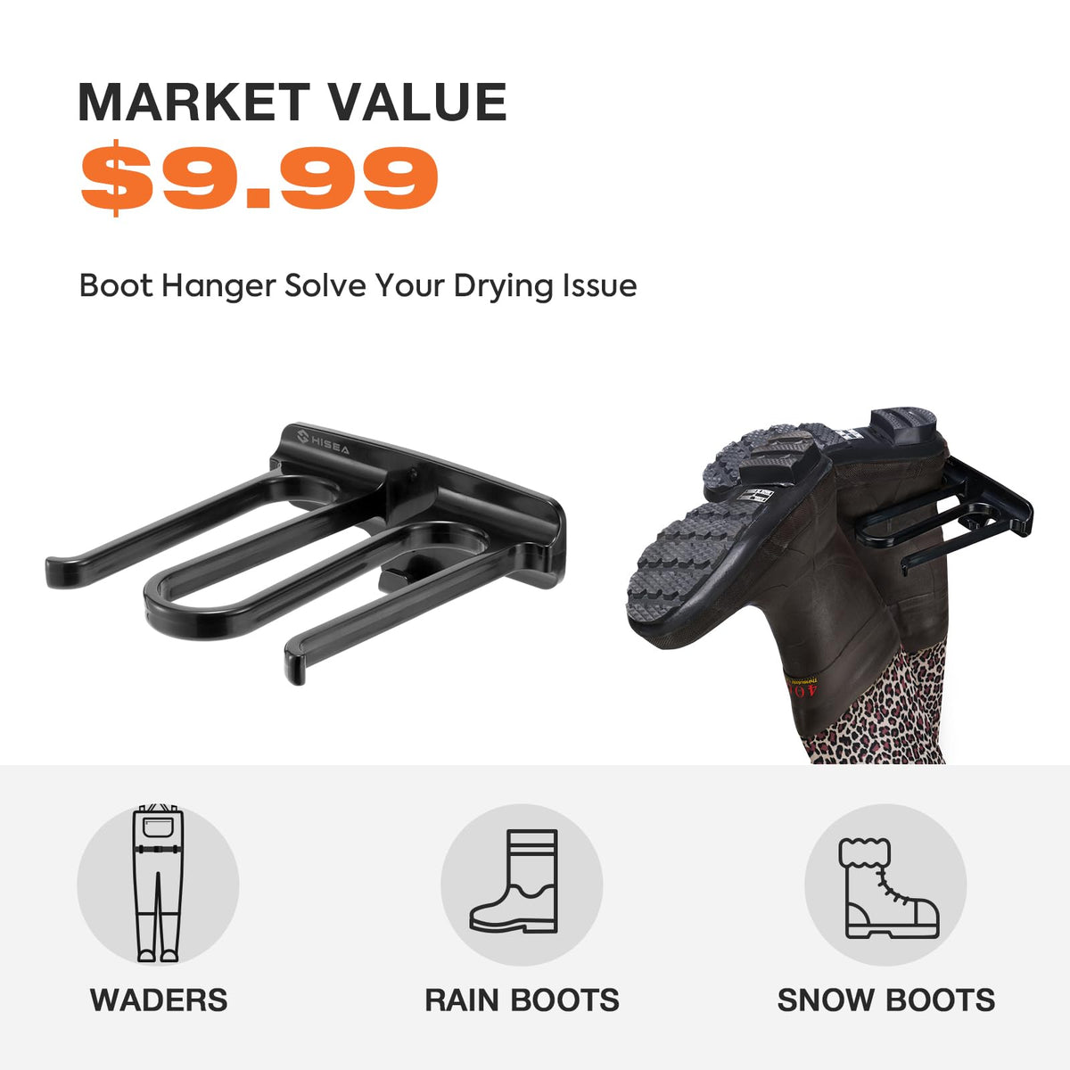FISHINGSIR Waders for Men Waterproof Women Fishing Chest Wader with Boots