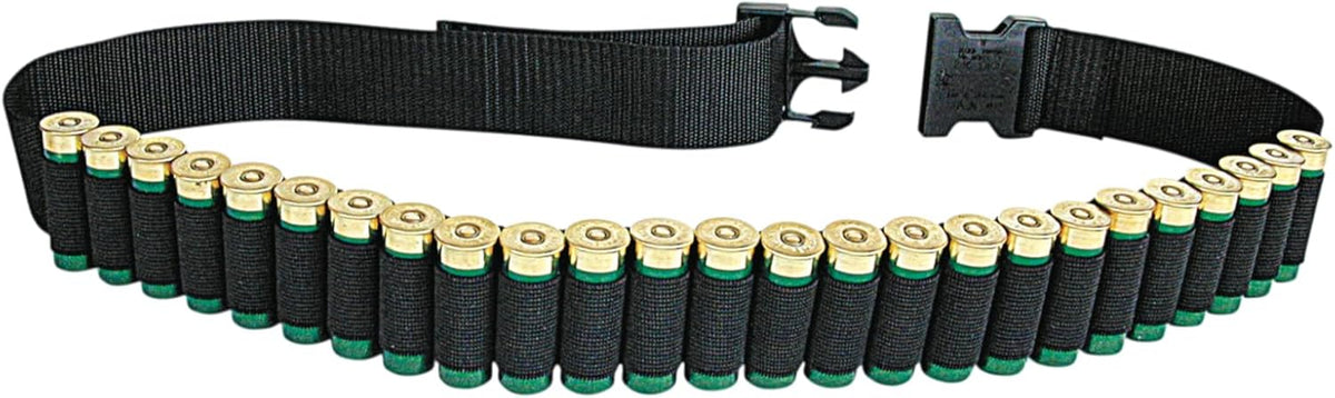 Allen Company Shotgun Shell Belt Holder, Holds 25 Shells, Black