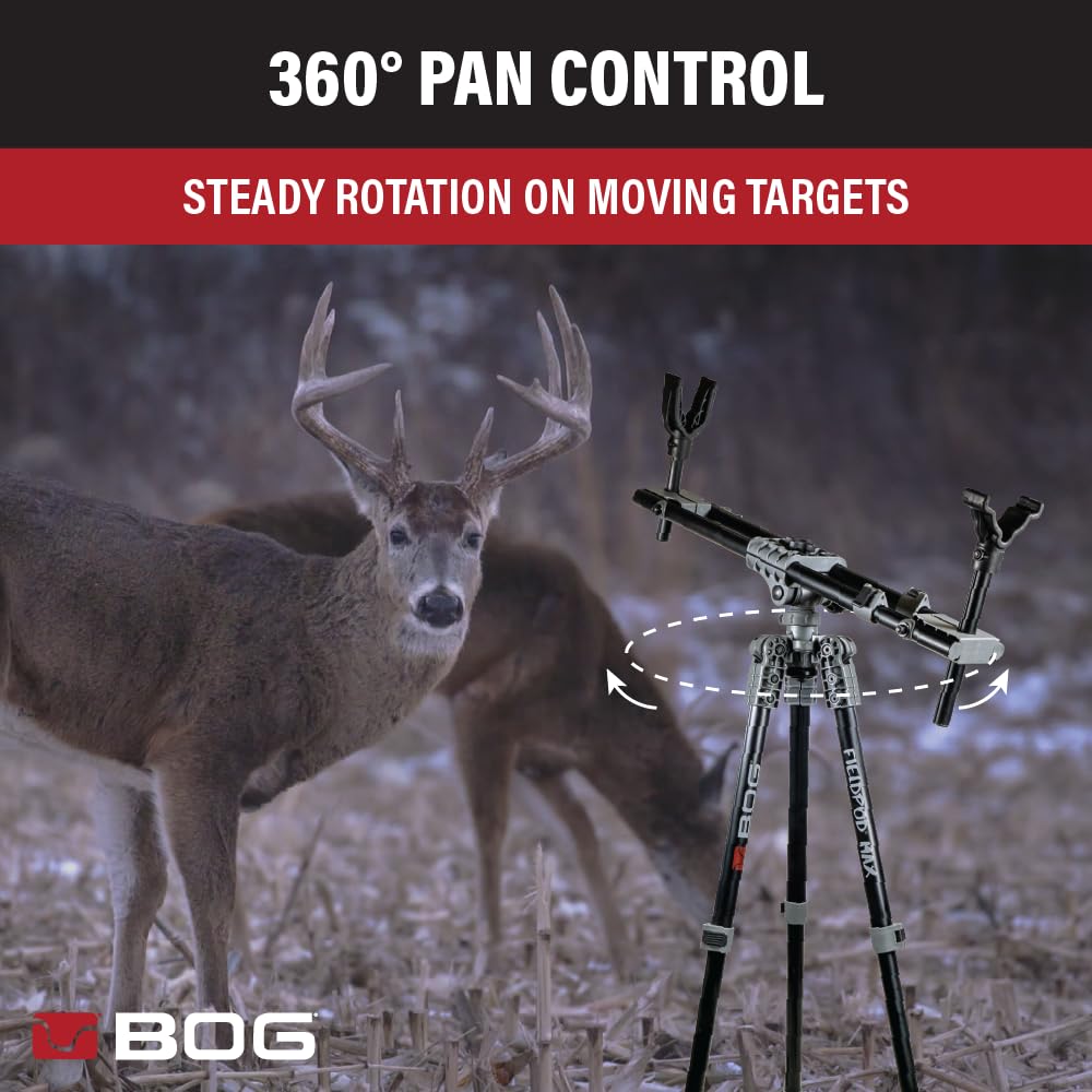 BOG FieldPod Dual-Frame Hunting Tripod, Adjustable Shooting Rest