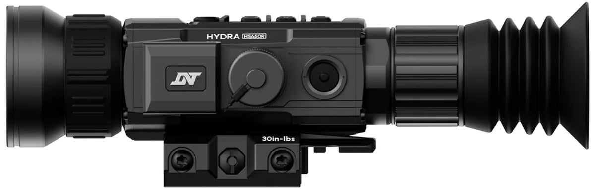 DNT Optics Hydra-LRF Multi-Function Thermal Scope with Laser Rangefinder and Ballistic Calculator - Standalone Scope, Clip-On, Handheld Monocular