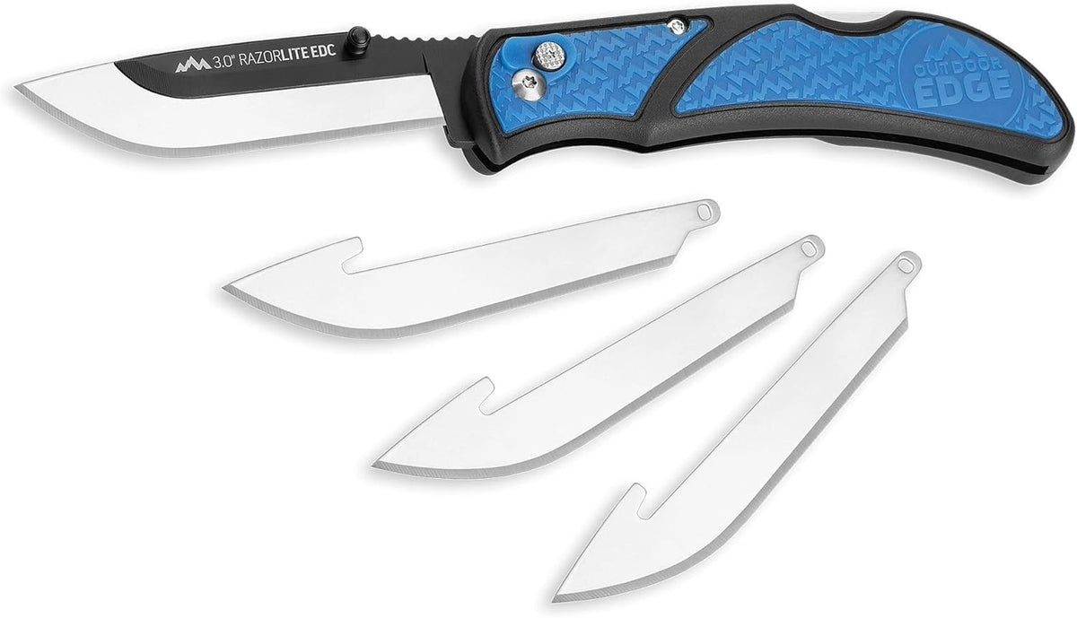 OUTDOOR EDGE 3.0" RazorLite EDC Knife, Blaze Orange