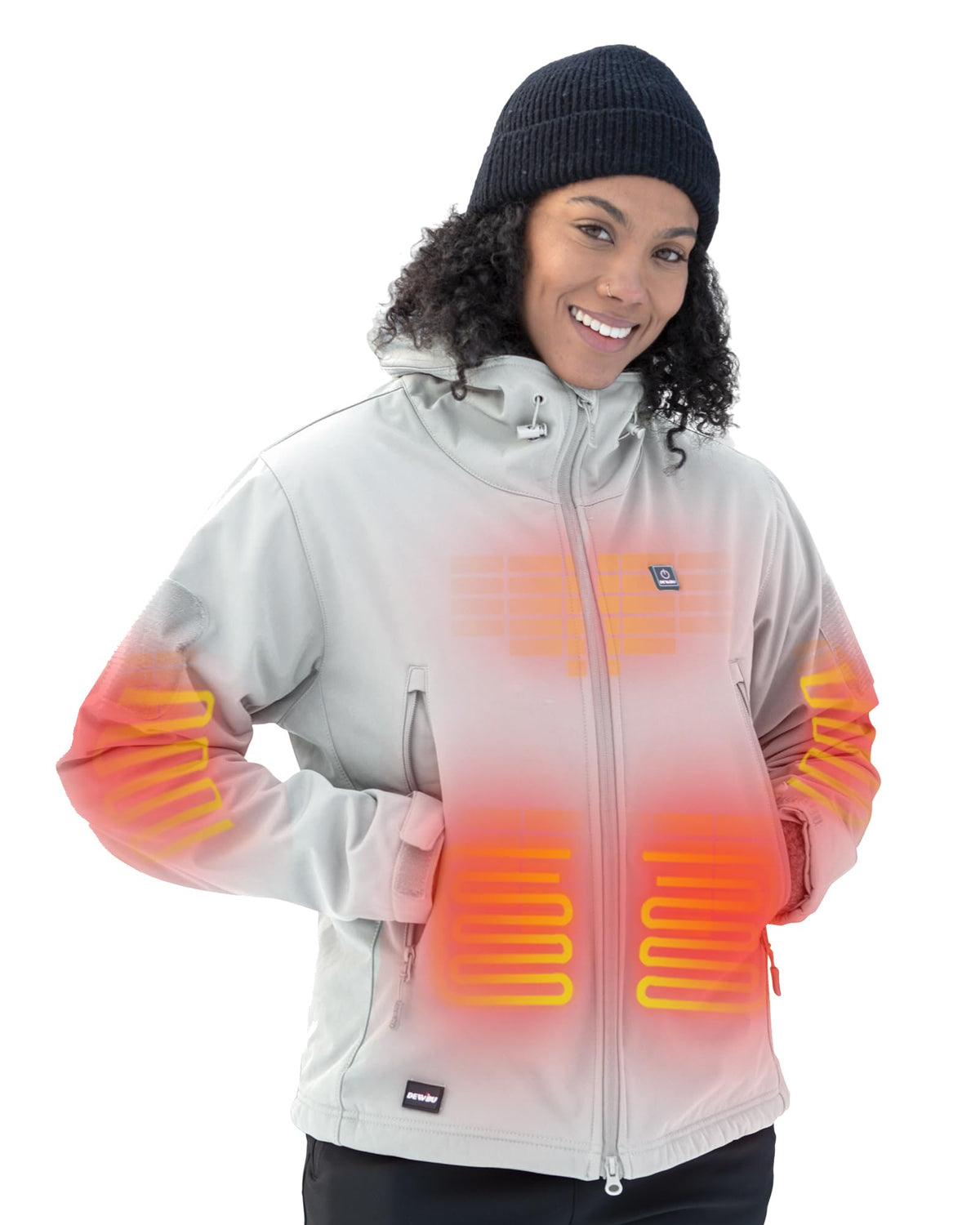 DEWBU Heated Jacket for Women with 12V Battery Pack Winter