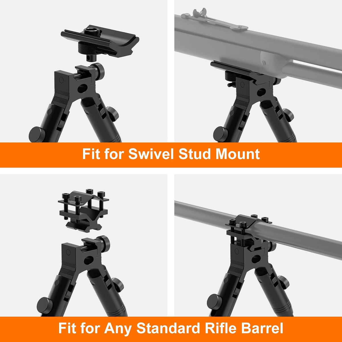 Twod Tactical Rifle Bipod -Adjustable Rifle Bipod Picatinny Rail