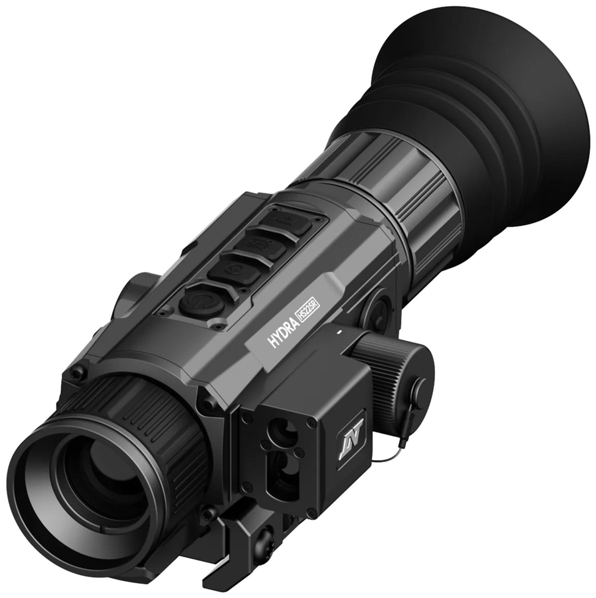 DNT Optics Hydra-LRF Multi-Function Thermal Scope with Laser Rangefinder and Ballistic Calculator - Standalone Scope, Clip-On, Handheld Monocular