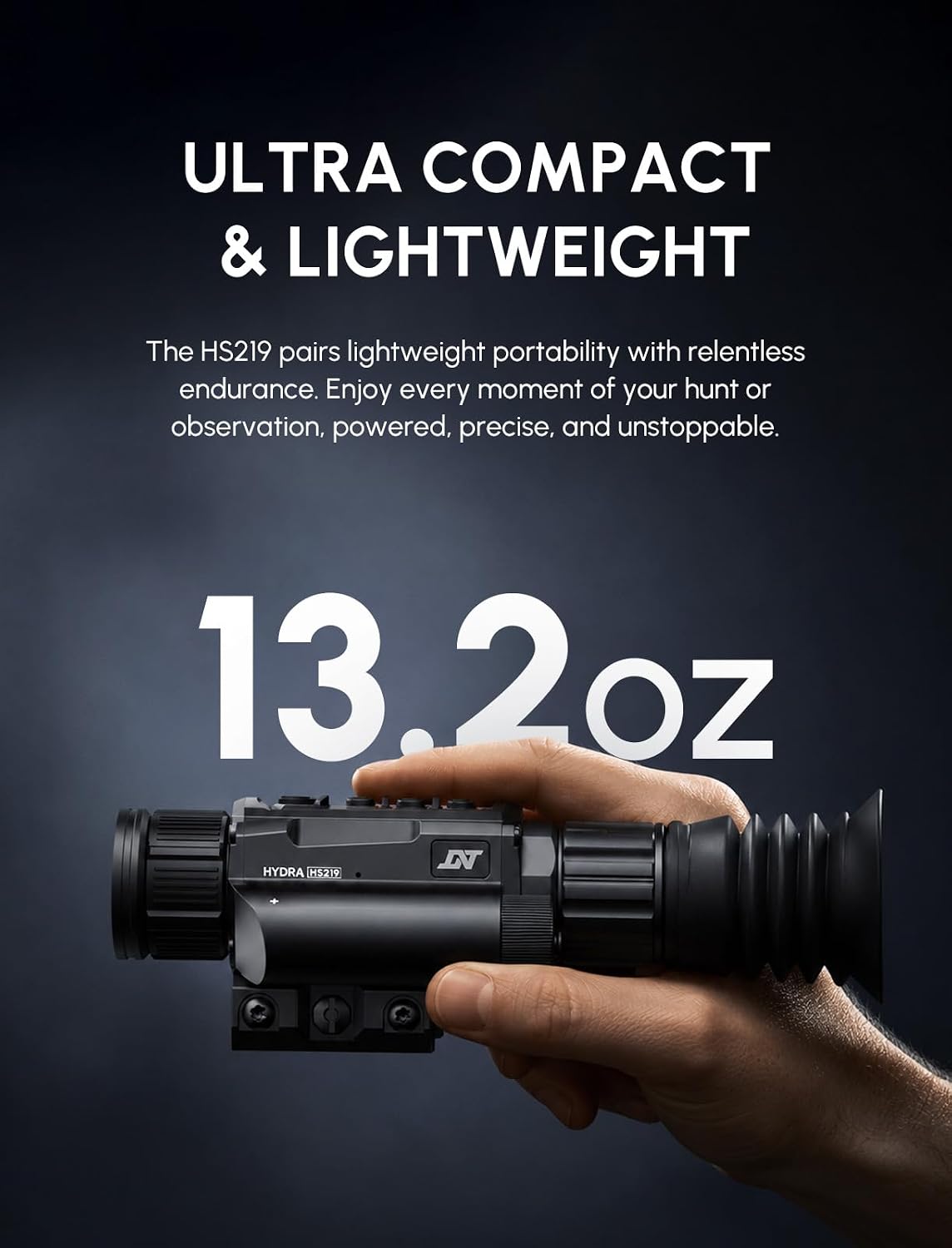 DNT Optics Hydra 256x192 19mm Multi-Function Thermal Scope, Thermal Imaging Riflescope, Standalone Clip-On, Handheld Monocular